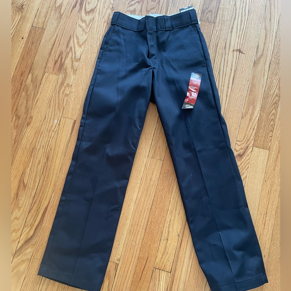 Dickies Women's Dark Blue Straight Leg Pants
